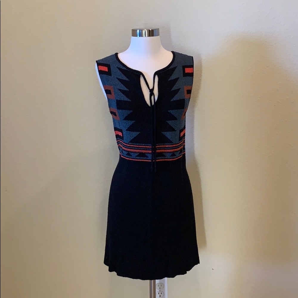 RACHEL ROY Aztec Sweater Dress